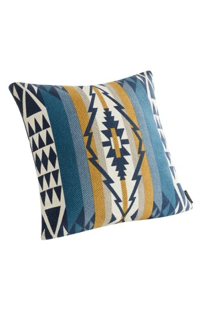 Pendleton Trapper Peak Square Accent Pillow In Blue