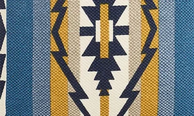 Pendleton Trapper Peak Square Accent Pillow In Blue