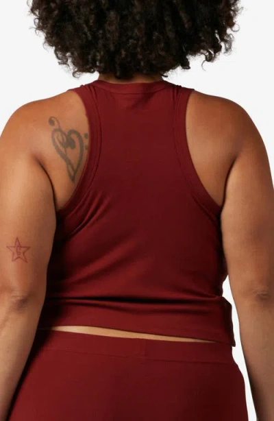 Tomboyx Rib Longline Sports Bra In Brown