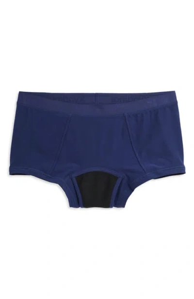 Tomboyx First Line Stretch Cotton Period Boyshorts In Brown