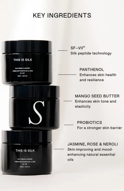 Thisissilk Silk Cream Cleanser In Black