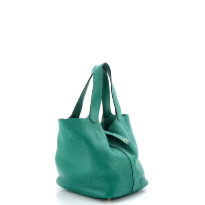 Pre-owned Hermes  Hermes Picotin Lock Bag Clemence Mm In Pattern