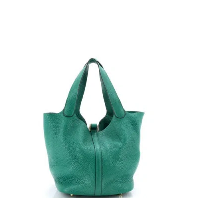 Pre-owned Hermes  Hermes Picotin Lock Bag Clemence Mm In Pattern