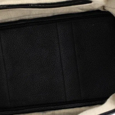 Pre-owned Hermes  Hermes Garden Party Tote Leather 36 In Black