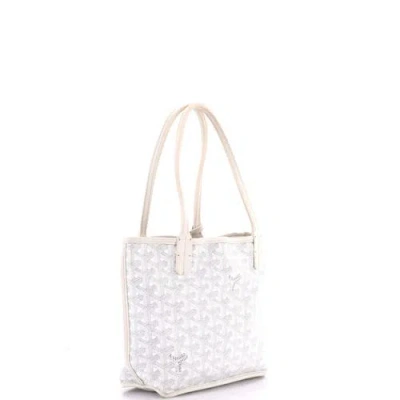 Pre-owned Goyard  Goyard Anjou Reversible Tote Coated Canvas Mini In Pattern