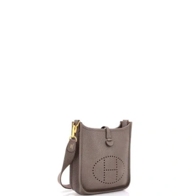 Pre-owned Hermes  Hermes Evelyne Bag Gen Iii Clemence Tpm In Blue