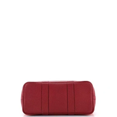 Pre-owned Hermes  Hermes Garden Party Tote Toile And Leather 30 In Orange