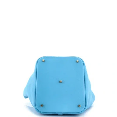 Pre-owned Hermes  Hermes Picotin Lock Bag Clemence Gm In Animal Print