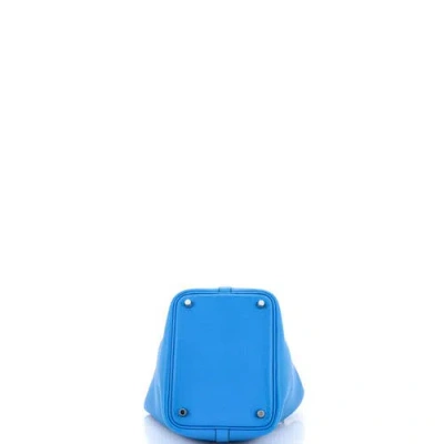 Pre-owned Hermes  Hermes Picotin Lock Bag Clemence Pm In Neutral