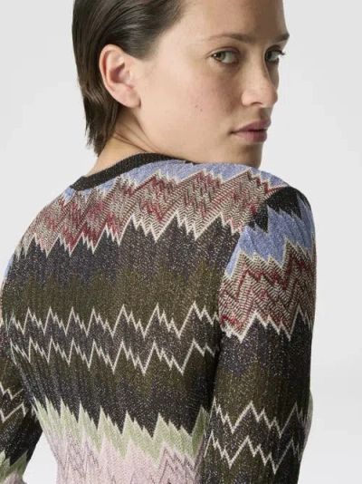 Missoni Viscose Lamé Snake-pattern Gown In Multi