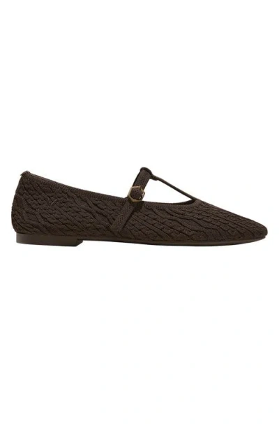 Vivaia T-bar Ballet Flats In Brown