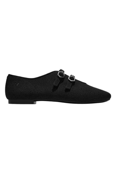 Vivaia Twin-strap Flats In Black