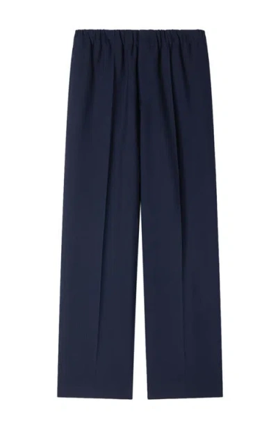 Sandro Wide-leg Trousers In Blue