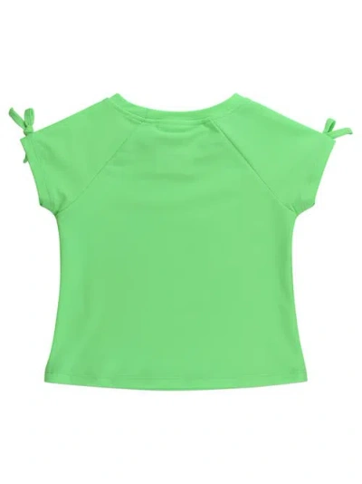 Rufflebutts Upf50 Active Raglan Bow Shirt In Green