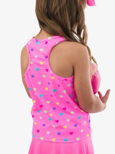 Rufflebutts Girls Upf50+ Active Tank Top In Pink