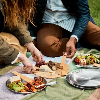 Uncommon Goods All-you-need Picnic Plates Set By Black & Blum In Multi