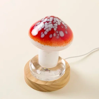 Uncommon Goods Toadstool Lamp In Multi