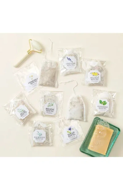Uncommon Goods Bath Tea Gift Set By Oily Blends In White