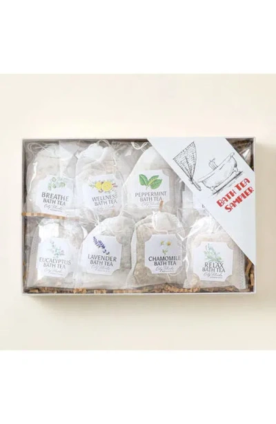 Uncommon Goods Bath Tea Gift Set By Oily Blends In White