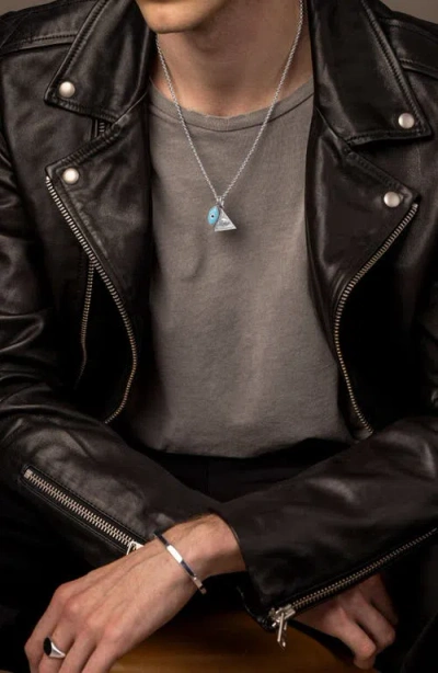 Nialaya Evil Eye And Eye Of Ra Pendant Necklace In Multi