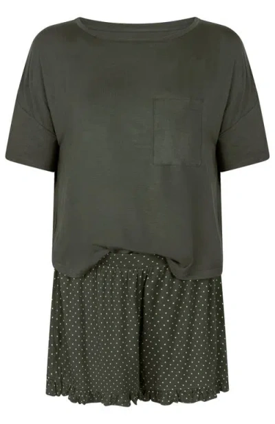 Hunkemoller Hunkemöller Jersey Pyjama Set In Green