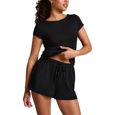 Hunkemoller Hunkemöller Pyjama Set Jersey In Black