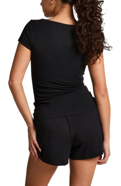 Hunkemoller Hunkemöller Pyjama Set Jersey In Black