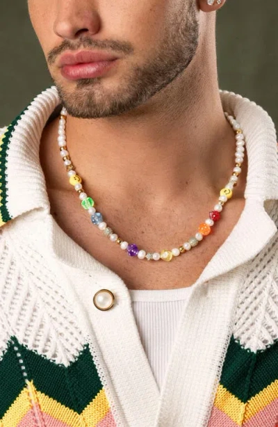 Nialaya Pair Of Dice Necklace In Multi