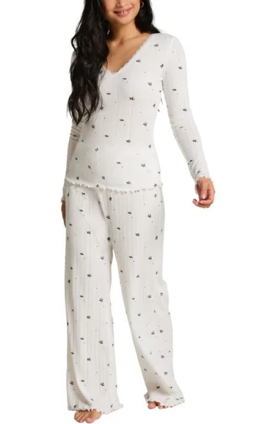 Hunkemoller Hunkemöller Pointelle Pyjama Set In White