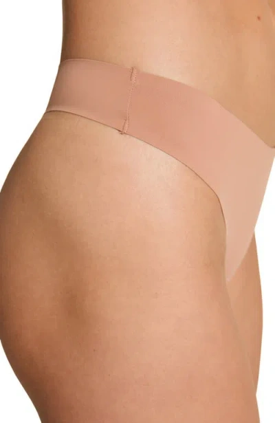 Hunkemoller Hunkemöller 3-pack Invisible Thongs In Brown