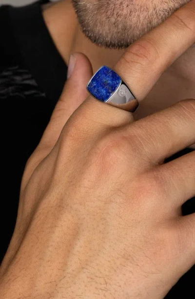 Nialaya Silver Signet Ring