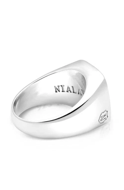 Nialaya Silver Signet Ring