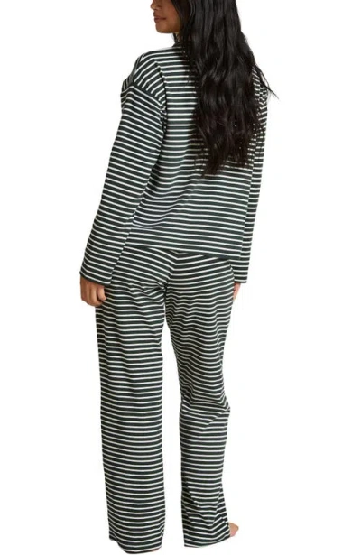 Hunkemoller Hunkemöller Pyjamaset Cotton Jersey In Green