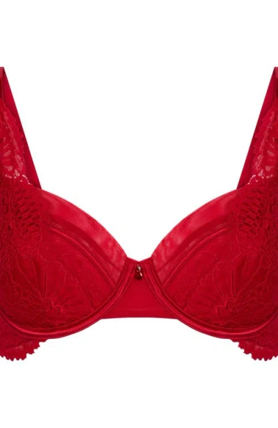 Hunkemoller Hunkemöller Whitney Non-padded Underwired Bra In Red