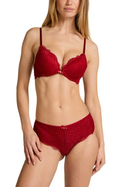 Hunkemoller Hunkemöller Marine Brazilian In Red