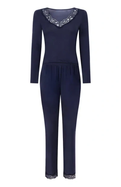 Hunkemoller Hunkemöller Pajama Set In Blue