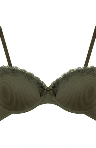 Hunkemoller Hunkemöller Lola Padded Underwired Bra In Green
