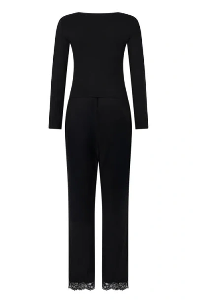 Hunkemoller Hunkemöller Pajama Set In Black