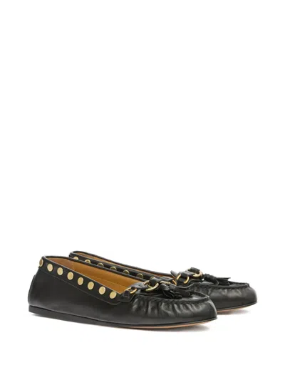 Isabel Marant X Faxel Studded Tassel Loafers In Black