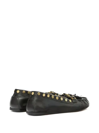 Isabel Marant X Faxel Studded Tassel Loafers In Black