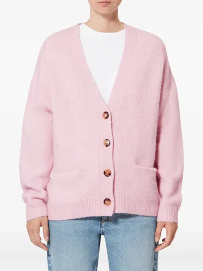 Isabel Marant Étoile Eborah Button Cardigan In Pink