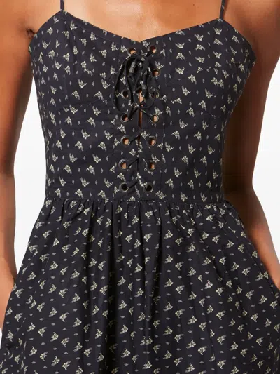 Isabel Marant Étoile Dryna Floral-pattern Mini Dress In Black