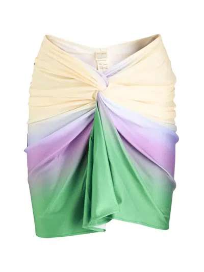 Baobab Maple Knotted Mini Skirt In Multi