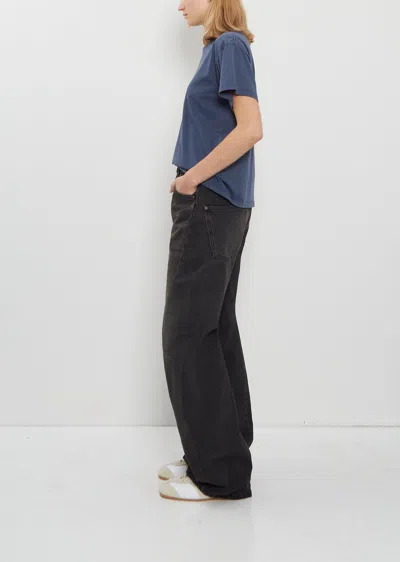 6397 Big Twisted Seam Cotton Jean In Black