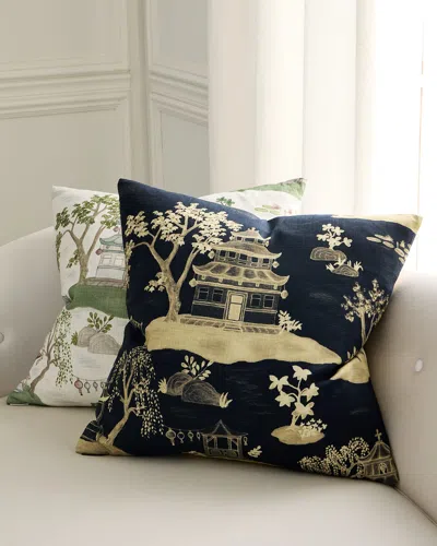 D.v. Kap Home Tang Decorative Pillow, 24" Square In Black