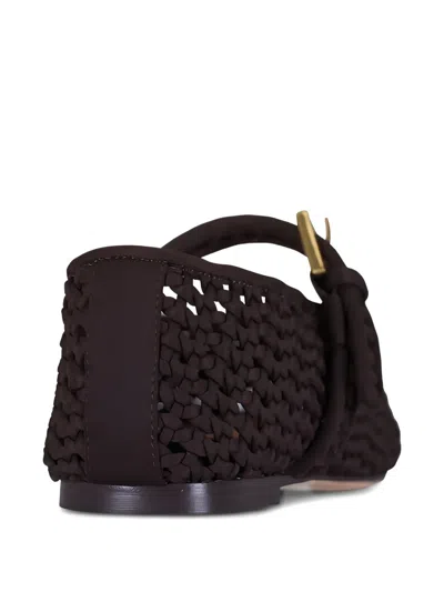 Naghedi Sydney Buckle Ballet Flats In Brown