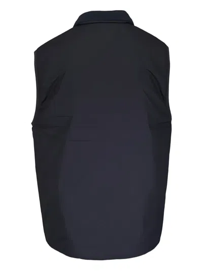 Wahts Collon Zip Sleeveless Vest In Blue