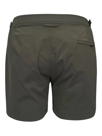 Orlebar Brown Side Adjusters Swim Shorts In Green