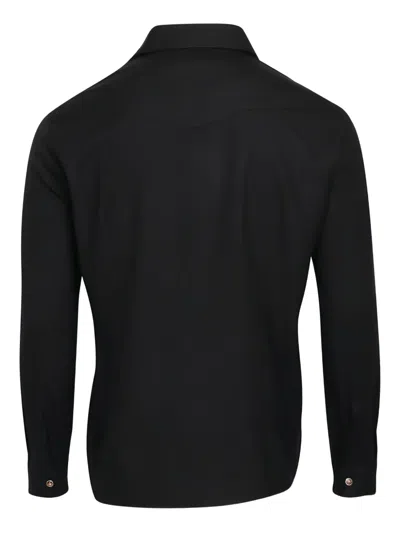 西部风口袋衬衫式夹克