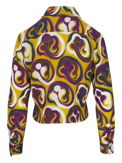 Odeeh Collared Patterned Shirt In Multi